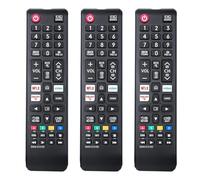 Lot de 3 télécommandes pour Samsung téléviseurs intelligents, Remplacement pour Samsung téléviseurs UHD HDR Crystal QLED UE Serie Quantum