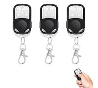 Lot de 3 télécommandes universelles 433 MHz pour ouvre-porte de garage, télécommande sans fil avec couvercle coulissant, télécommande sans fil pour garage et portail, compatible avec plusieurs modèles
