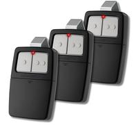 Lot de 3 télécommandes universelles de garage pour LiftMaster, Chamberlain, Genie, Linear | Remplace Clicker KLIK1U, 375UT, 375LM | Fonctionne avec 2 portes ou portails, interrupteur DIP et bouton