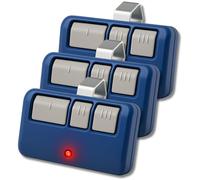 Lot de 3 télécommandes universelles pour ouvre-porte de garage 893LM 893Max Chamberlain Craftsman Liftmaster, 1993 et aujourd'hui, pour 5 boutons d'apprentissage, coque bleue