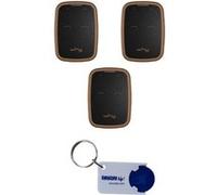 Lot de 3 télécommandes universelles Sice Why Evo Noa - 4791016 - 433,92 Mhz / 868,30 MHz + 1 porte-clés Domobip G