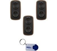 Lot de 3 télécommandes universelles Sice Why Evo Noa mini - 4791044 - 433,92 Mhz / 868,30 MHz + 1 porte-clés Domobip