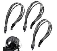 Lot de 3 tendeurs de bagages de vélo de 65 cm | Sangle de serrage pour porte-bagages | Porte-vélos en caoutchouc | Tendeur de bagages avec 2 crochets | Tendeur de bagages noir et blanc - Expander |