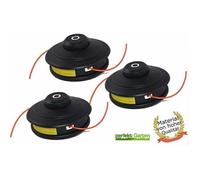 Lot de 3 têtes à double fil à avance automatique pour débroussailleuse Fuxtec