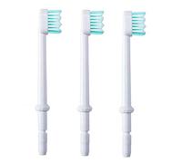 Lot de 3 têtes de brosse standard de rechange compatibles avec les hydropulseurs Waterpik (comme WP-100) et autres marques d'irrigateurs oraux (têtes de brosse à jet d'eau)
