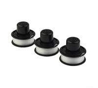 Lot de 3 têtes de débroussailleuse compatibles avec Black & Decker A6226 GL250 GL310 GL360 - Pièces de rechange avec fil de 6 m de long pour débroussailleuse