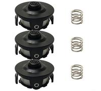 Lot de 3 têtes de débroussailleuse compatibles avec DUR181, DUR181Z, DUR141, comprend un ressort et un couvercle de bobine pour une utilisation facile