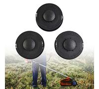 Lot de 3 têtes de débroussailleuse pour Einhell GC-ET 4530 | Tête de bobine en nylon avec ligne de 10 m de diamètre de 1,6 mm | Têtes de rechange RTV 400, RTV 550, RTV 550/1