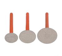 Lot de 3 têtes de meulage efficaces pour outils de sculpture sur pierre galvanisée 6 x 20 6 x 25 6 x 30