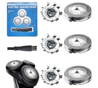 Lot de 3 têtes de rasoir SH50/52 de rechange compatibles avec Philips pour rasoir série 5000 (sauf S55xx)/série 6000 (sauf S6600 S6800)/AquaTouch (AT8xx AT7xx/PT7xx/PT8xx avec brosse de nettoyage