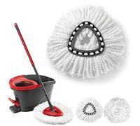 Lot de 3 têtes de rechange en microfibre pour balai à franges Easy-Wring & Clean Twist Disc / Clean Spin Mop, serpillère de sol, serpillère Turbo Mop