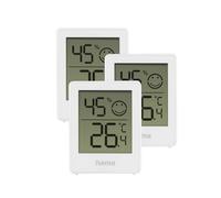 Hama Thermomètres et hygromètres numériques d'intérieur – Lot de 3 Blanc