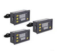 Lot de 3 thermostats numériques W3230 avec limites de température réglables pour un refroidissement et un chauffage sûrs (12 V)