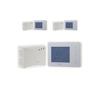- Lot de 3 thermostats programmables sans fil - Blanc