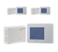 - Lot de 3 thermostats programmables sans fil - Blanc