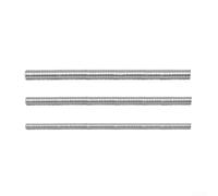 Lot de 3 tiges à modeler en métal argenté pour poupée 5-9 mm | Indispensable pour la fabrication de poupées, forme des cheveux réalistes, métal lisse pour la surface