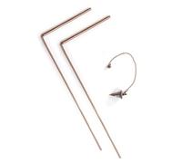 Lot de 3 tiges de radiesthésie en cuivre, kit de pendule de radiesthésie, tapis de divination, tiges d'eau avec outil de divination, source d'eau minérale avec poignée télescopique pour débutants