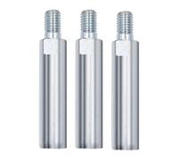Lot de 3 tiges d'extension pratiques pour meuleuse d'angle M10 Filetage 80 mm Tige de connexion pour polisseuse de voiture et outil de meulage Installation facile Extension de meuleuse