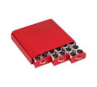 Lot de 3 tiroirs à café « Anchor » pour Keurig Vue Packs, Keurig K-Cups, gélules Nespresso, capsules de CBTL/Verismo ou dosettes Tassimo Pour K-Cup, CBTL, Verismo, Dolce Gusto None Red