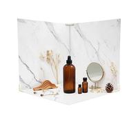 Lot de 3 toiles de fond double face - Design marbre - Plaque de fond pour photographie de produit - Tableau en PVC blanc - Pour studio de séance photo, photographie alimentaire, moderne - 60 x 60 cm