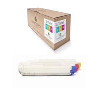 Lot de 3 toners compatibles avec Oki C 822 CDTN DN N Remplace 44844613 - 44844615 Color