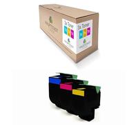 Lot de 3 toners de toner pour capitale compatibles avec Lexmark CS 310 410 510 et 702H - Couleur cyan, magenta, jaune