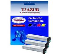 Lot de 3 Toners Laser compatibles pour Samsung MultiXpress SLK3250NR, SLK3300NR (MLT-D704S) - 25 000 pages - T3AZUR Noir