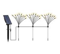 Lot de 3 torches solaires 30 boules LYRA FAMILY Noir Plastique H70cm Noir G