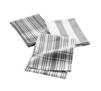 Lot de 3 Torchons ""Bayado"" 50x70cm Anthracite