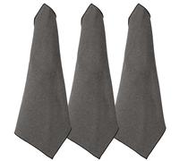 Lot de 3 torchons de cuisine 50x70 cm HONO gris Granit
