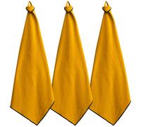 Lot de 3 torchons de cuisine 50x70 cm HONO jaune Curry