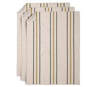 Lot de 3 torchons de cuisine 50x70 cm HOSHI jaune jasmin