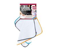 Lot de 3 torchons de cuisine - VENTEO - grande taille - micro fibre - super absorbant - multi usages