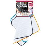 Lot de 3 torchons de cuisine - Venteo - grande taille - micro fibre - super absorbant - multi usages multicolore G