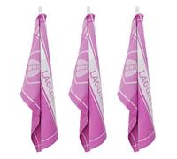 Lot de 3 torchons jacquard 50x70cm mauve - "Miel