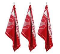 Lot de 3 torchons jacquard 50x70cm rouge - "Miel