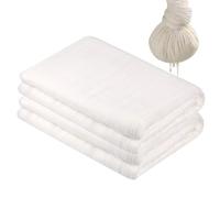 Lot de 3 torchons réutilisables 90 x 90 cm - En pur coton - Pour fromage fait maison, jus, soupe