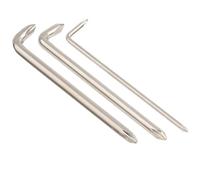 Lot de 3 tournevis à angle droit en forme de L PH0 PH1 PH2 avec coude plat de 15 mm pour espace étroit
