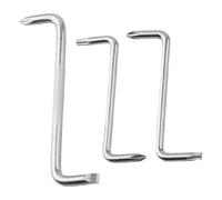 Lot de 3 tournevis de type Z avec coude à angle droit pour réparation manuelle à double usage et bricolage, outil à main à double tête fendue en acier inoxydable