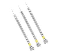 Lot de 3 tournevis d'horloger précis pour montre fine pour une durabilité dans les espaces restreints, poignée antidérapante, tournevis en aluminium et acier au carbone
