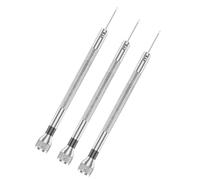 Lot de 3 tournevis minceurs pour réparation d'horlogerie, pointe en acier au carbone avec mécanisme de queue rotative, tournevis de réparation de montre, tournevis spécialistes de retrait de bracelet