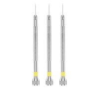 Lot de 3 tournevis minceurs pour réparation d'horlogerie, pointe en acier au carbone avec mécanisme de queue rotative, tournevis de réparation de montre, tournevis spécialistes de retrait de bracelet