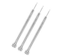 Lot de 3 tournevis professionnels pour réparation de montres avec embouts interchangeables en acier au carbone
