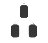 Lot de 3 traqueurs de clés S5 compatibles Bluetooth 5.0 avec télécommande pour photographie, localisateur bidirectionnel, suivi de voyage pour l'extérieur Noir