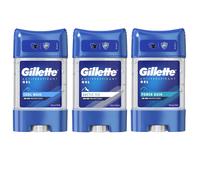 Lot de 3 travaux mixtes Gillette Arctic Ice, Power Rush, Cool Wave Deodorant Gel