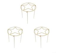 Lot de 3 treillis d'escalade en métal pour plantes grimpantes 30 x 45 cm | Convient pour une utilisation en intérieur et en extérieur. Taille peu encombrante. Quatre choix de couleurs. Prend en charge
