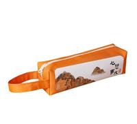 Lot de 3 trousses à stylos rétro avec texte inspirant pour étudiants Grande capacité de rangement simple, Que tous vos souhaits se réalisent, taille unique