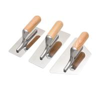 Lot de 3 truelles vénitiennes en acier inoxydable poli - Outils professionnels de finition de peinture et de plâtrage pour surfaces lisses et texture parfaite