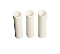 Lot de 3 tubes creux en oxyde d'aluminium et céramique, protection thermocouple for équipements électriques(4X6X100mm)
