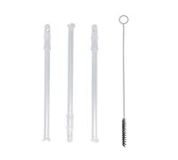 Lot de 3 tubes d'aspiration à lait et brosse de nettoyage compatibles avec les récipients à lait DeLonghi ECAM ETAM ETAM 53132C804 5313232961 5513233861